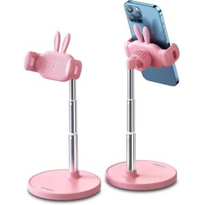 HÉLOISE Cute Cell Phone Stand for Table, 360° Adjustable Cell Phone Stand - Adjustable Cell Phone Stand - Compatible with 4-7 Inch Smartphones (Pink) HÉLOISE Cute Cell Phone Stand for Table, 360° Adjustable Cell Phone Stand - Adjustable Cell Phone Stand - Compatible with 4-7 Inch Smartphones (Pink)