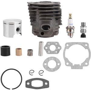 COOCHEER Cylinder Piston Gasket Kit, 46mm Cylinder Piston with Gasket Kit for Husqvarna 50,51,55 Rancher Nikasil Engine, Sturdy and Durable COOCHEER Cylinder Piston Gasket Kit, 46mm Cylinder Piston with Gasket Kit for Husqvarna 50,51,55 Rancher Nikasil Engine, Sturdy and Durable