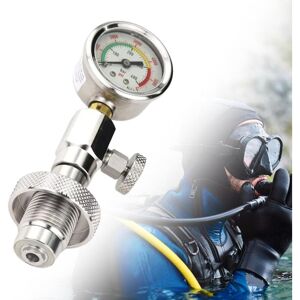 SJQKA Cylinder Pressure Controller, Scuba Diving Pressure Gauge for DIN Cylinders, Compact Equipment Accessory SJQKA Cylinder Pressure Controller, Scuba Diving Pressure Gauge for DIN Cylinders, Compact Equipment Accessory