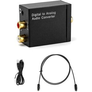 ROSE Dac Converter, Digital to Analog Audio Adapter rca l/r 3.5mm Stereo Headphone Output with Optical Cable for Headphones 360 hdtv dvd Blue Ray Sky hd tv ROSE Dac Converter, Digital to Analog Audio Adapter rca l/r 3.5mm Stereo Headphone Output with Optical Cable for Headphones 360 hdtv dvd Blue Ray Sky hd tv