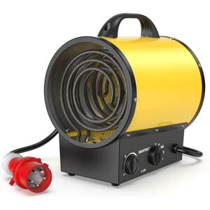 DAHTEC Portable Industrial Heater 5000W YELLOW - Fan Heater with Handle, Thermostat & Overheat Protection - For Construction Site, Home & Garage DAHTEC Portable Industrial Heater 5000W YELLOW - Fan Heater with Handle, Thermostat & Overheat Protection - For Construction Site, Home & Garage