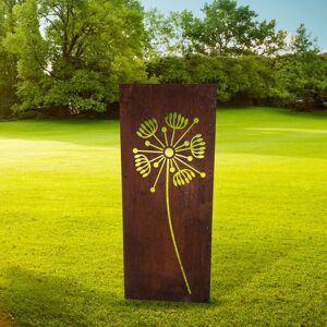 Dandelion Garden Screen Small Bare Metal/Ready to Rust - Steel - W35.5 x H116.4 cm Dandelion Garden Screen Small Bare Metal/Ready to Rust - Steel - W35.5 x H116.4 cm