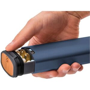 Cyslmuk - Dark Blue 7 Day Pill Organizer - Weekly Travel Pill Box - Beautiful Pill Box for Vitamins, Medications, Pills and Supplements Cyslmuk - Dark Blue 7 Day Pill Organizer - Weekly Travel Pill Box - Beautiful Pill Box for Vitamins, Medications, Pills and Supplements