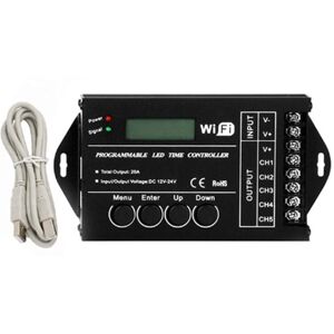 TLILY DC 12V 24V WiFi RGB Time Programmable LED Controller TLILY DC 12V 24V WiFi RGB Time Programmable LED Controller