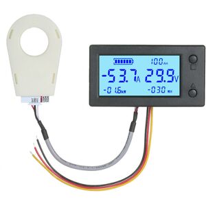 Gotrays - dc 5V90V Digital Voltmeter Ammeter Gauge Battery Capacity Electric Energy Monitor 5 in 1 Voltage Amp Watt-hour Meter lcd Coulometer with Gotrays - dc 5V90V Digital Voltmeter Ammeter Gauge Battery Capacity Electric Energy Monitor 5 in 1 Voltage Amp Watt-hour Meter lcd Coulometer with