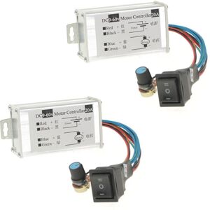 Tlily - dc 9V 12V 24V 48V 60V 20A Reversible Motor Speed Controller Regulator Driver pwm X2 I124001 Tlily - dc 9V 12V 24V 48V 60V 20A Reversible Motor Speed Controller Regulator Driver pwm X2 I124001