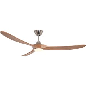CASAFAN DC Ceiling Fan Eco Genuino Chrome / Oak 180 LED CASAFAN DC Ceiling Fan Eco Genuino Chrome / Oak 180 LED