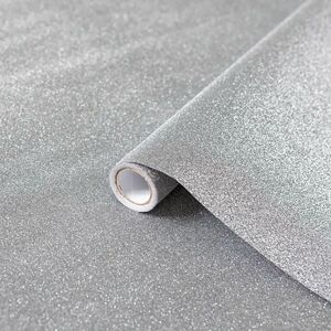 Fablon - DC-Fix Glitter Light Grey Self Adhesive Film Sticky Back Vinyl 2m x 67.5cm Fablon - DC-Fix Glitter Light Grey Self Adhesive Film Sticky Back Vinyl 2m x 67.5cm