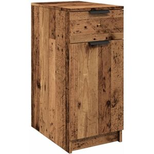 Desk Cabinet Old Wood 33x50x75 cm Engineered Wood Vidaxl Desk Cabinet Old Wood 33x50x75 cm Engineered Wood Vidaxl