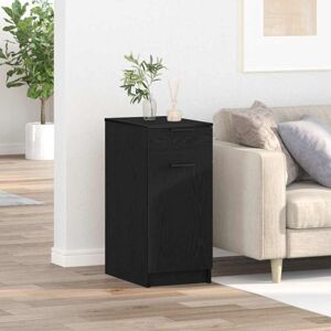 Desk Cabinet Black oak 33 x 50 x 75 cm Engineered Wood Vidaxl Desk Cabinet Black oak 33 x 50 x 75 cm Engineered Wood Vidaxl