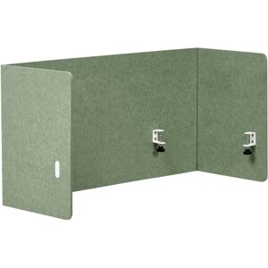 BELIANI Desk Screen 120 x 60 cm Green SOLOA BELIANI Desk Screen 120 x 60 cm Green SOLOA