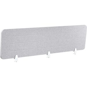 BELIANI Desk Screen 180 x 40 cm Light Grey ZIGGY BELIANI Desk Screen 180 x 40 cm Light Grey ZIGGY