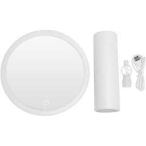 Groofoo - Desktop Lighted Makeup Mirror 3 Color Temperature Dimmable Cordless led Light Vanity Mirror for Dorm Bedroom Bathroom Travel White Groofoo - Desktop Lighted Makeup Mirror 3 Color Temperature Dimmable Cordless led Light Vanity Mirror for Dorm Bedroom Bathroom Travel White