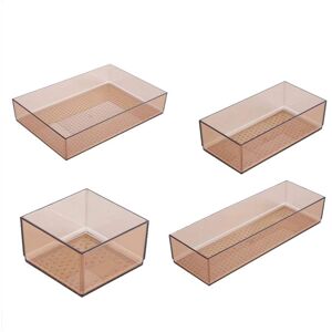 Tlily - Desktop Storage Box Cabinet Drawer Plastic Separator Kitchen Tableware Frame Transparent Superimposed Cosmetic Tlily - Desktop Storage Box Cabinet Drawer Plastic Separator Kitchen Tableware Frame Transparent Superimposed Cosmetic