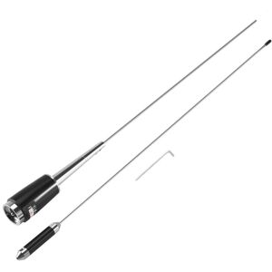 Tlily - Details of the new silver uhf 400-470 MHz 200W 5.5dB SL-16 -259 mobile car radio antenna Tlily - Details of the new silver uhf 400-470 MHz 200W 5.5dB SL-16 -259 mobile car radio antenna