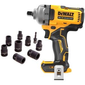 Dewalt - 18v xr DCF892N Brushless 1/2 Torque Wrench Detent Pin + 9pc Socket Set Dewalt - 18v xr DCF892N Brushless 1/2 Torque Wrench Detent Pin + 9pc Socket Set
