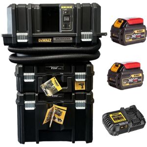 Dewalt Cordless XR FLexvolt M-Class Wet Dry Vacuum x2 TStak Cases x2 6ah Kit Dewalt Cordless XR FLexvolt M-Class Wet Dry Vacuum x2 TStak Cases x2 6ah Kit
