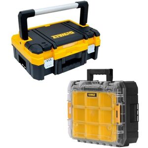 Dewalt DWST1-70704 TStak I + DWST1-71194 TStak Clear Lid 7 Cup Stackable Boxes Dewalt DWST1-70704 TStak I + DWST1-71194 TStak Clear Lid 7 Cup Stackable Boxes