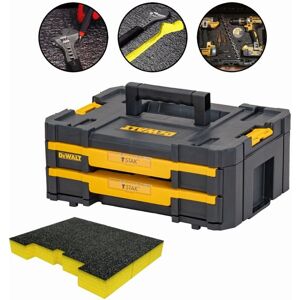 Dewalt - DWST1-70706 TStak iv Tool Storage 2 Shallow Draws + 2x 30mm Shadowfoam Dewalt - DWST1-70706 TStak iv Tool Storage 2 Shallow Draws + 2x 30mm Shadowfoam