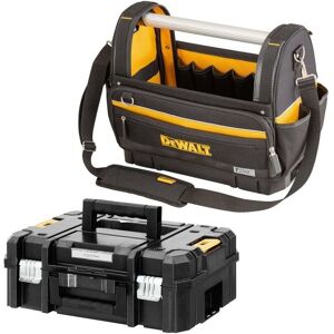 Dewalt Tstak Bottom Large Pro Open Mouth Tote Bag 18"" Toolbag + Tstak 2 Case Dewalt Tstak Bottom Large Pro Open Mouth Tote Bag 18"" Toolbag + Tstak 2 Case