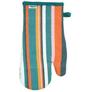 Recycled Cotton Striped Gauntlet Teal - Dexam Recycled Cotton Striped Gauntlet Teal - Dexam