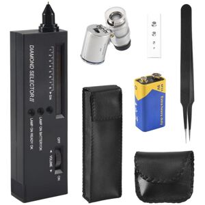 Tlily - Diamond Tester Pen,Professional Detector with 60X Mini led Magnifying, Test Pen for Novice and Expert Tlily - Diamond Tester Pen,Professional Detector with 60X Mini led Magnifying, Test Pen for Novice and Expert