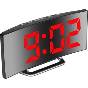 WOIYIC Digital Alarm Clock for Bedrooms, 7'' LED Mirror Screen, 2 Brightness, 12/24H, Temperature, Date, Night Light, Snooze, USB Powered, Memory Function WOIYIC Digital Alarm Clock for Bedrooms, 7'' LED Mirror Screen, 2 Brightness, 12/24H, Temperature, Date, Night Light, Snooze, USB Powered, Memory Function