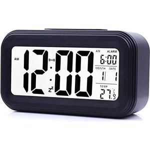 OSQI Digital Alarm Clock, Morning Alarm Clock, Silent Battery Operated Digital Alarm Clock for Kids and Adults, Large led Display, Temperature Calendar OSQI Digital Alarm Clock, Morning Alarm Clock, Silent Battery Operated Digital Alarm Clock for Kids and Adults, Large led Display, Temperature Calendar