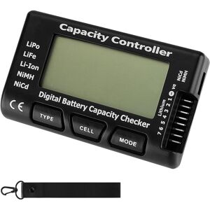 Gotrays - Digital Battery Capacity Voltage Checker Tester with lcd Display for LiPo, Li-ion NiMH Battery Life Gotrays - Digital Battery Capacity Voltage Checker Tester with lcd Display for LiPo, Li-ion NiMH Battery Life