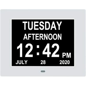 Mumu - Digital Calendar Clock, Extra Large Day Clock, Date, Time and Day of the Week, Dementia Clocks for Visually Impaired Seniors with Battery Mumu - Digital Calendar Clock, Extra Large Day Clock, Date, Time and Day of the Week, Dementia Clocks for Visually Impaired Seniors with Battery