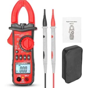 CYSLMUK Digital Clamp Meter AC/DC 600A T-RMS 6000 Counts, Ammeter, Auto Range Voltage Tester, Measures Voltage, Temperature, Capacitance, Resistance, CYSLMUK Digital Clamp Meter AC/DC 600A T-RMS 6000 Counts, Ammeter, Auto Range Voltage Tester, Measures Voltage, Temperature, Capacitance, Resistance,