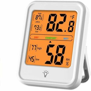 HOOPZI Digital Indoor Hygrometer, Precision Thermometer, Temperature Monitor, Humidity Gauge with Backlight for Home, Office, Greenhouse HOOPZI Digital Indoor Hygrometer, Precision Thermometer, Temperature Monitor, Humidity Gauge with Backlight for Home, Office, Greenhouse