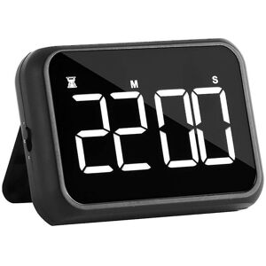Rose - Digital kitchen timer, with led display, 2 brightness, for cooking Black Rose - Digital kitchen timer, with led display, 2 brightness, for cooking Black