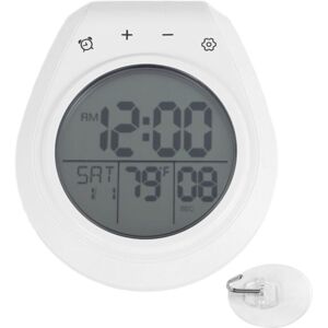 TLILY Digital Shower Clock Waterproof, Bathroom Timer Clock, Kitchen Wall lcd Display, 12/24 Hour Format TLILY Digital Shower Clock Waterproof, Bathroom Timer Clock, Kitchen Wall lcd Display, 12/24 Hour Format