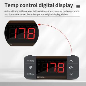 TLILY Digital Temperature Controller 220V Cool Heat Switch Refrigerator Refrigeration Defrost Thermostat Sensor(EK-3010) TLILY Digital Temperature Controller 220V Cool Heat Switch Refrigerator Refrigeration Defrost Thermostat Sensor(EK-3010)