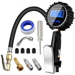 Csparkv - Digital Tire Pressure Gauge 250 psi High Accurate Digital Tire Pressure Gauge with Inflator Gun for Car Truck suv Motorcycle Bike with Air Csparkv - Digital Tire Pressure Gauge 250 psi High Accurate Digital Tire Pressure Gauge with Inflator Gun for Car Truck suv Motorcycle Bike with Air