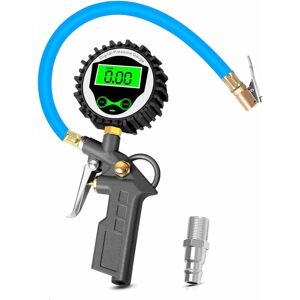 BRIDAY Digital Tire Pressure Gauge with Backlight lcd Screen, 255 psi Digital Tire Pressure Gauge Tire Inflator Gun for Car Motorcycle Bike BRIDAY Digital Tire Pressure Gauge with Backlight lcd Screen, 255 psi Digital Tire Pressure Gauge Tire Inflator Gun for Car Motorcycle Bike