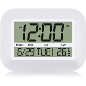 TLILY Digital Wall Clock Battery Operated Simple Large Temperature Calendar Date Day for Home Office TLILY Digital Wall Clock Battery Operated Simple Large Temperature Calendar Date Day for Home Office