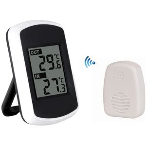 CYSLMUK Digital Wireless Thermometer for Indoor or Outdoor, Mini Room Temperature Sensor, Small Accurate Weather Tester in Home Bedroom and Office, White CYSLMUK Digital Wireless Thermometer for Indoor or Outdoor, Mini Room Temperature Sensor, Small Accurate Weather Tester in Home Bedroom and Office, White