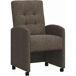 Dining Chairs with Wheels 2 pcs Dark grey 58 x 67 x 97 cm vidaXL Dining Chairs with Wheels 2 pcs Dark grey 58 x 67 x 97 cm vidaXL