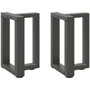 Coffee Table Legs T-Shaped 2 pcs Anthracite 28x25x(42-43) cm Steel Vidaxl Coffee Table Legs T-Shaped 2 pcs Anthracite 28x25x(42-43) cm Steel Vidaxl