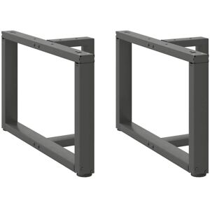 Coffee Table Legs T-Shaped 2 pcs Anthracite 60x25x(42-43) cm Steel Vidaxl Coffee Table Legs T-Shaped 2 pcs Anthracite 60x25x(42-43) cm Steel Vidaxl
