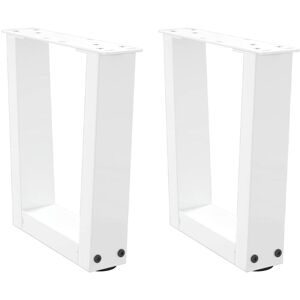 vidaXL White V-Shape Dining Table Legs – 40x(30-31.3)cm Steel vidaXL White V-Shape Dining Table Legs – 40x(30-31.3)cm Steel