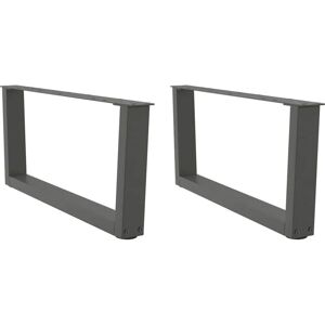 Vidaxl - Coffee Table Legs V-Shape 2 pcs Anthracite 70x(30-31.3) cm Steel Vidaxl - Coffee Table Legs V-Shape 2 pcs Anthracite 70x(30-31.3) cm Steel