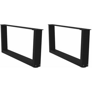 Coffee Table Legs V-Shape 2 pcs Black 70x(30-31.3) cm Steel Vidaxl Coffee Table Legs V-Shape 2 pcs Black 70x(30-31.3) cm Steel Vidaxl