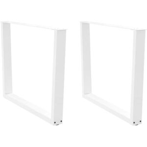 Dining Table Legs V-Shape 2 pcs White 100x(72-73.3) cm Steel Vidaxl Dining Table Legs V-Shape 2 pcs White 100x(72-73.3) cm Steel Vidaxl