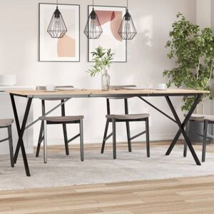 Dining Table Legs X-Frame 160x80x73 cm Steel Vidaxl Dining Table Legs X-Frame 160x80x73 cm Steel Vidaxl