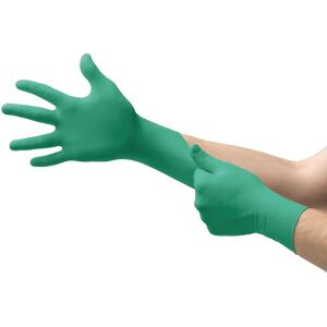 TINOR Disposable Nitrile Gloves, Powder-Free, High Chemical and Mechanical Protection, Food Contact, Industrial Safety, Latex-Free, Green, Size m (100 TINOR Disposable Nitrile Gloves, Powder-Free, High Chemical and Mechanical Protection, Food Contact, Industrial Safety, Latex-Free, Green, Size m (100