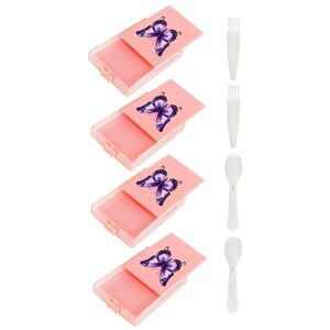 Tlily - diy Craft Diamond Tray Painting Stackable Drawer Box Tray Large Capacity Multi Placing Drill Storage Container-Pink Tlily - diy Craft Diamond Tray Painting Stackable Drawer Box Tray Large Capacity Multi Placing Drill Storage Container-Pink