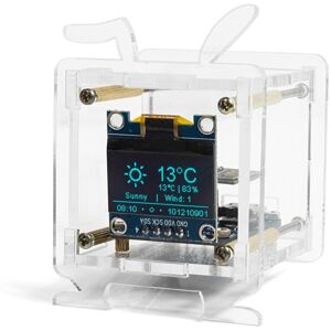 TLILY DIY Esp8266 Mini Electronic Clock Kits Oled Display Support 2.4G Wifi Networking with CaseDiy Soldering Loose Parts TLILY DIY Esp8266 Mini Electronic Clock Kits Oled Display Support 2.4G Wifi Networking with CaseDiy Soldering Loose Parts